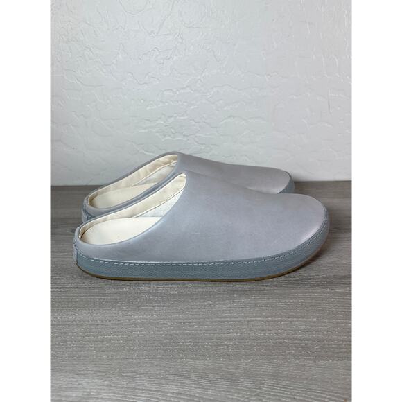 Olukai Mens Hamani Leather Slip-on Mules Men's Size 11 - Smoke / Storm Gray - Picture 5 of 9